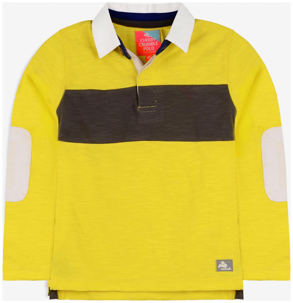 

Cherry Crumble By Nitt Hyman Boy Cotton blend Solid T-shirt - Yellow