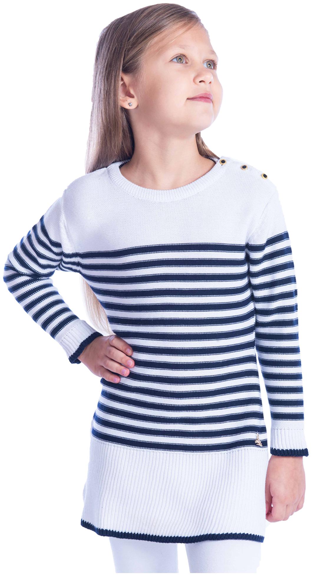 

Cherry Crumble By Nitt Hyman Baby girl Polyester Striped Princess frock - White