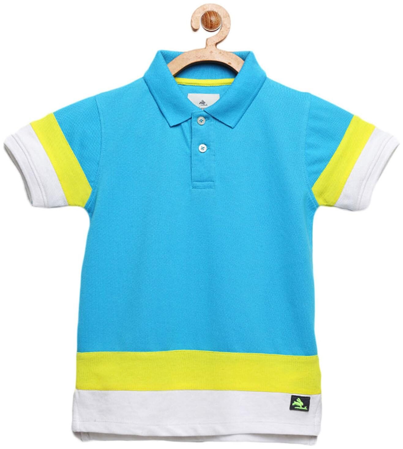 

Cherry Crumble By Nitt Hyman Boy Poly cotton Colorblocked T-shirt - Multi