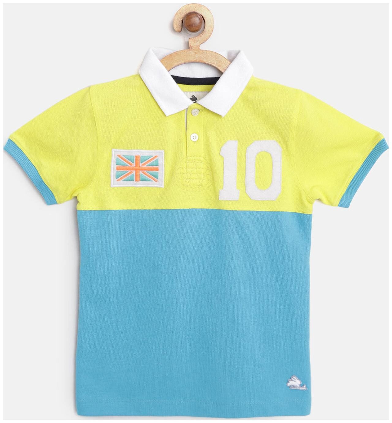 

Cherry Crumble By Nitt Hyman Cotton Solid T shirt for Baby Boy - Multi