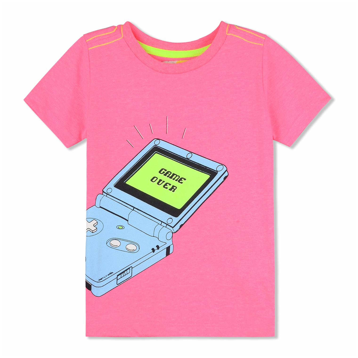 

Cherry Crumble Gaming Printed Tee Pink