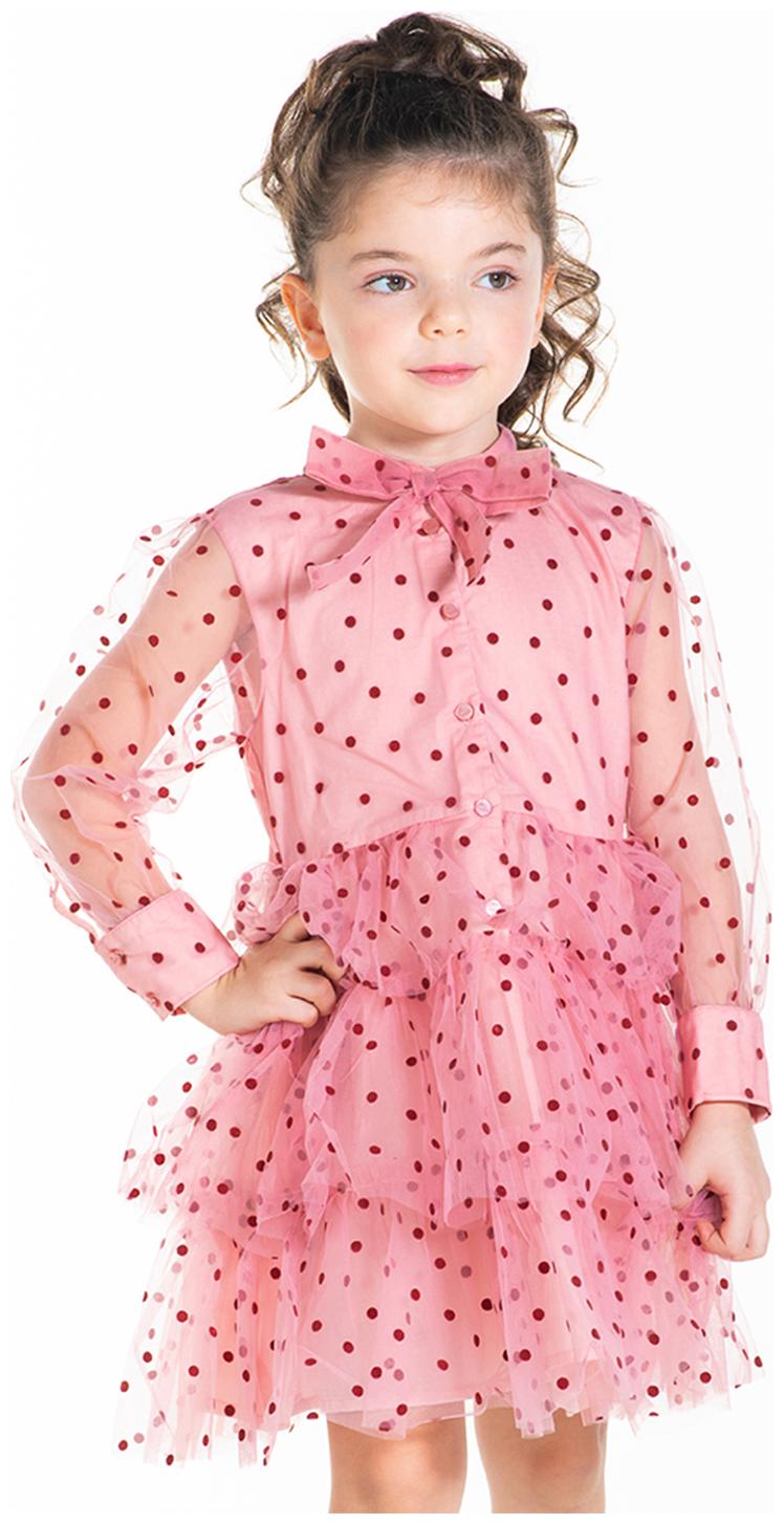 

Cherry Crumble By Nitt Hyman Baby girl Polyester Polka dots Collar frock - Pink