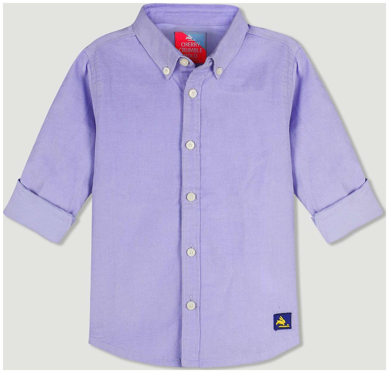 

Cherry Crumble By Nitt Hyman Cotton Solid Shirt for Baby Girl - Purple