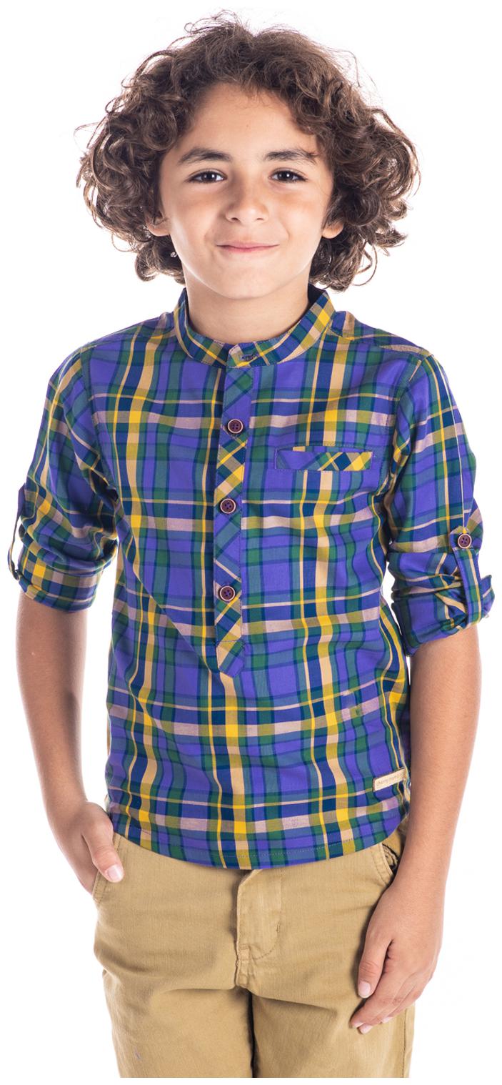 

Cherry Crumble By Nitt Hyman Boy Cotton Checked Shirt Multi