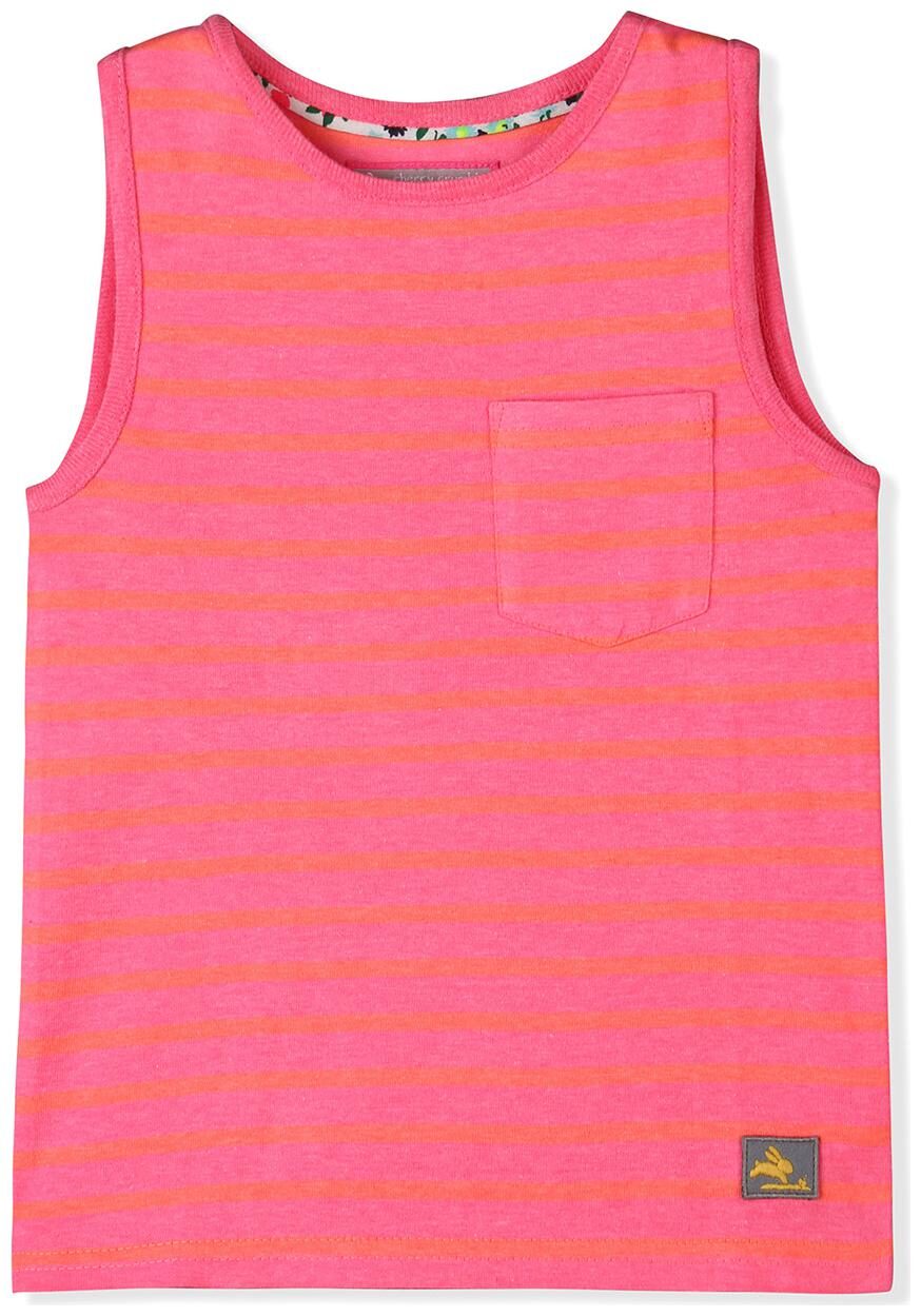 

Cherry Crumble By Nitt Hyman Poly cotton Striped T shirt for Unisex Infants - Pink