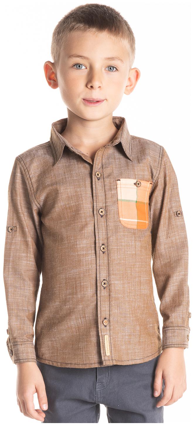 

Cherry Crumble By Nitt Hyman Boy Cotton Solid Shirt Brown