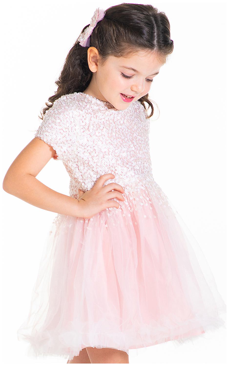 

Cherry Crumble By Nitt Hyman Baby girl Polyester Embellished Princess frock - Pink