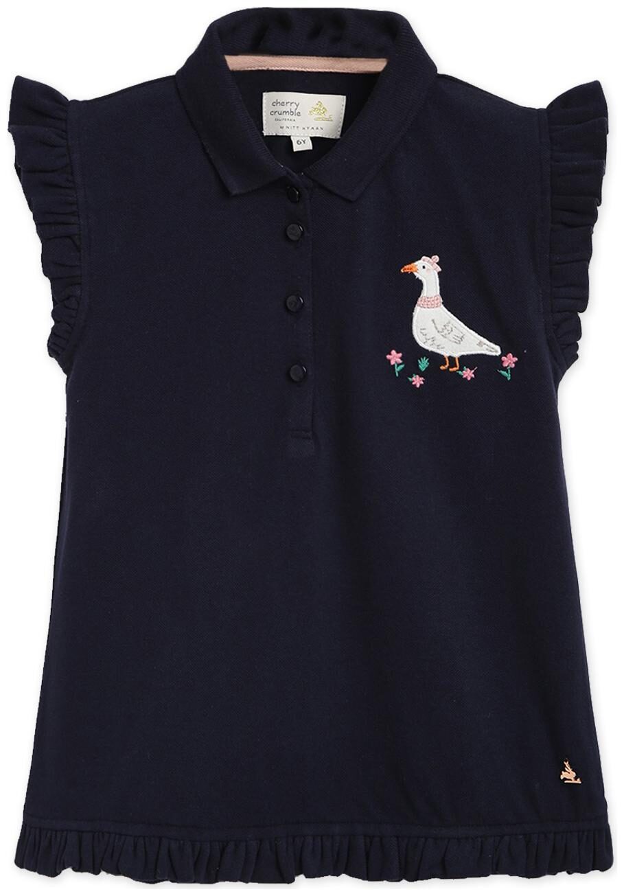

Cherry Crumble By Nitt Hyman Girl Cotton blend Printed Top - Blue