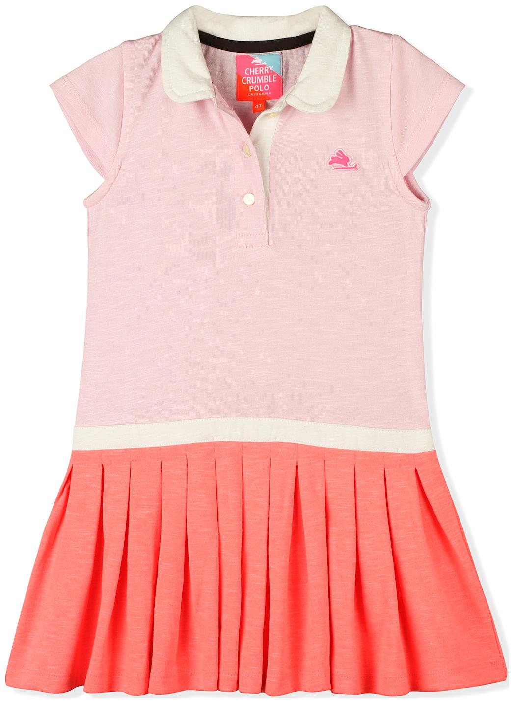 

Cherry Crumble By Nitt Hyman Baby girl Cotton Solid Collar frock - Pink