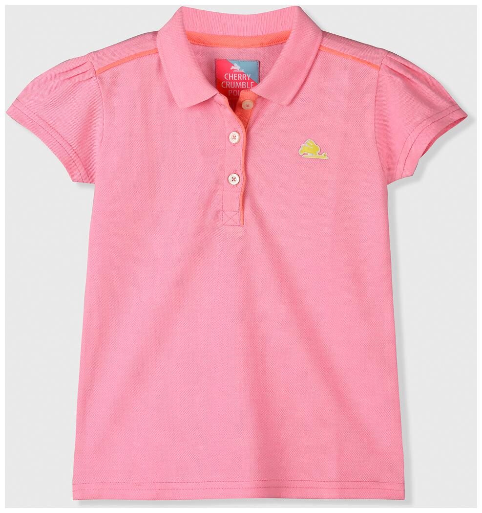 

Cherry Crumble By Nitt Hyman Girl Cotton Solid Shirt - Pink