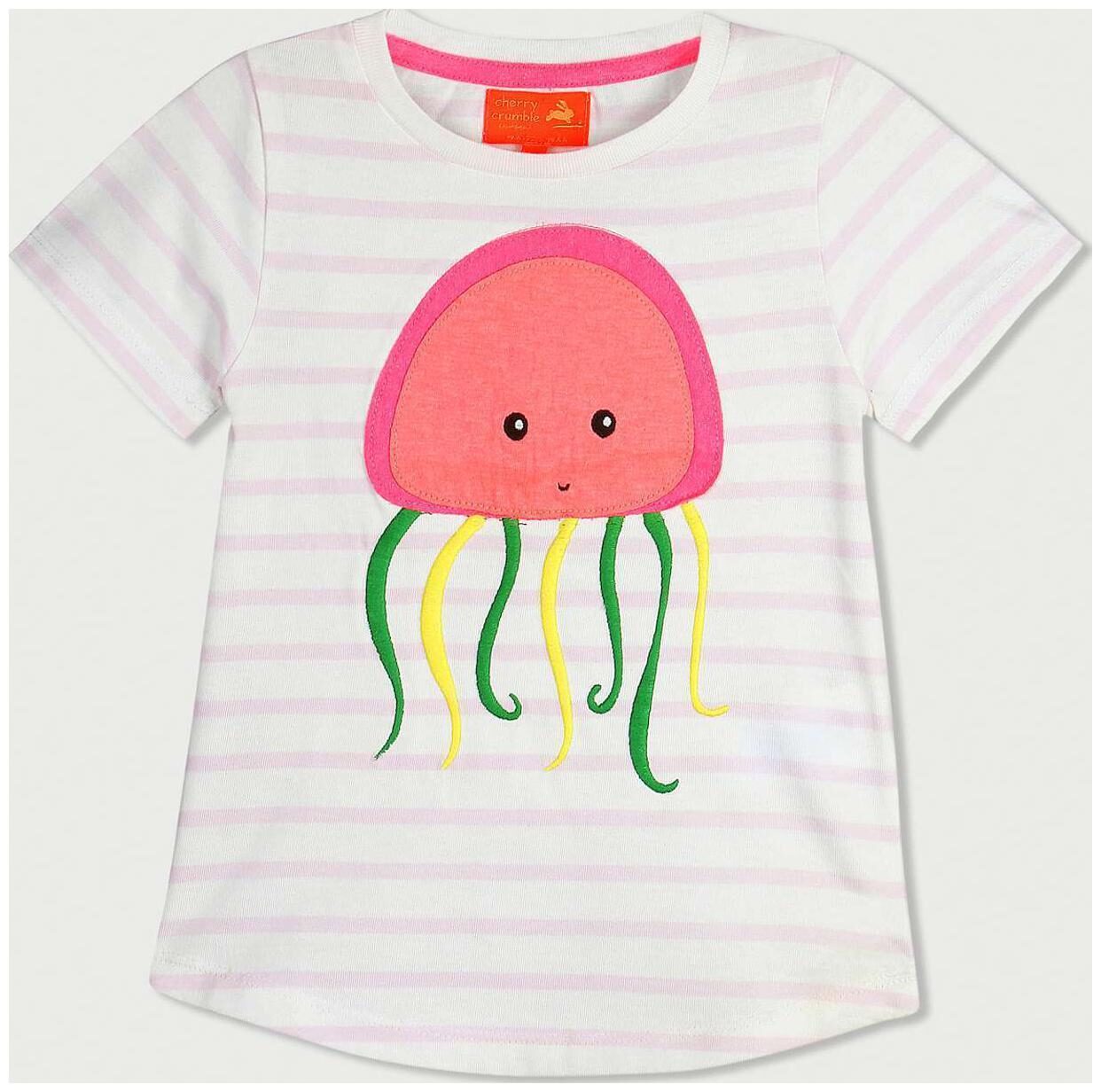 

Cherry Crumble By Nitt Hyman Girl Cotton Solid T shirt - Multi