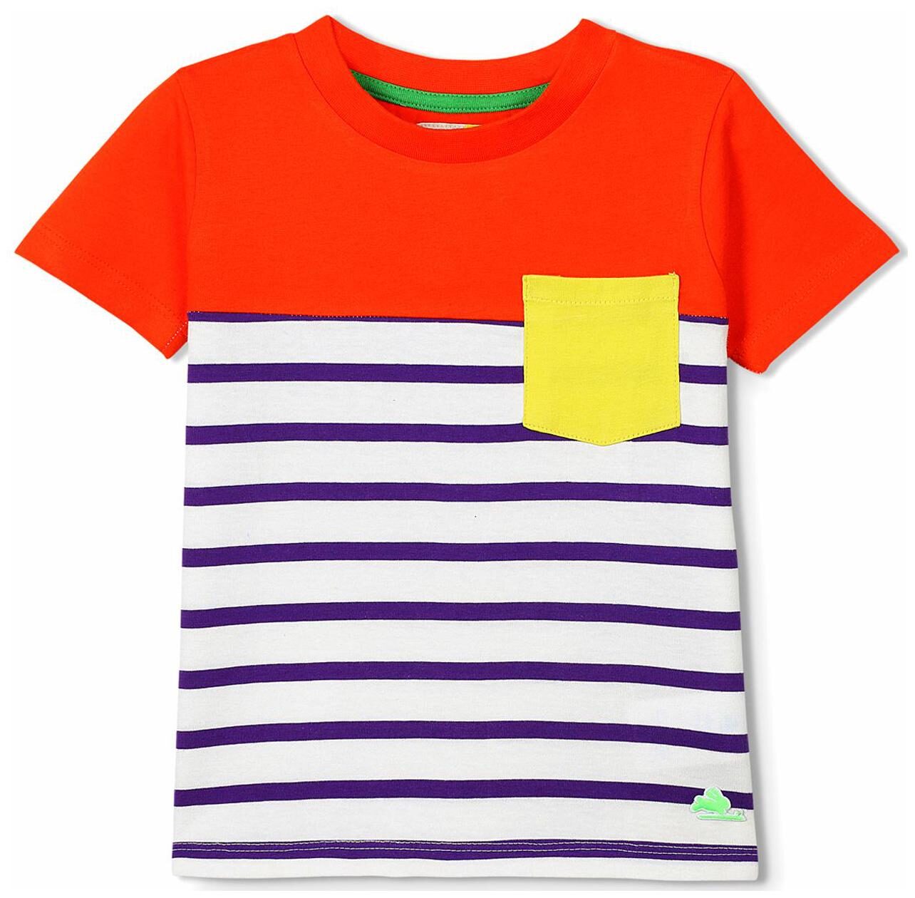 

Cherry Crumble By Nitt Hyman Boy Cotton Striped T-shirt - Multi