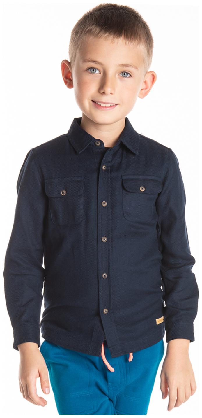 

Cherry Crumble By Nitt Hyman Boy Cotton Solid Shirt Blue