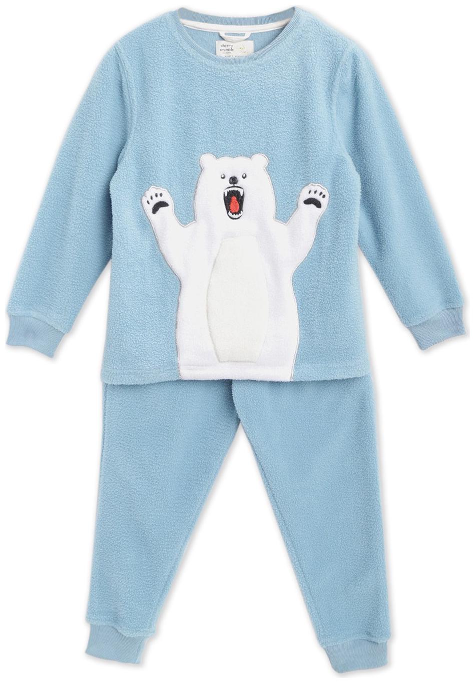

Cherry Crumble By Nitt Hyman Baby boy Cotton blend Printed Sleep suit - Blue