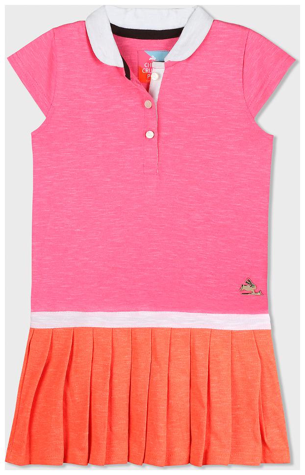 

Cherry Crumble By Nitt Hyman Multi Cotton Short Sleeves Knee Length Collar Frock ( Pack of 1 )