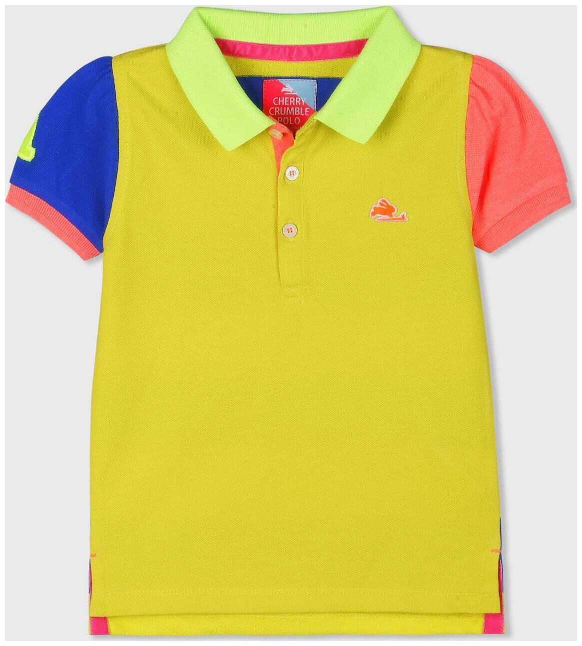 

Cherry Crumble By Nitt Hyman Girl Cotton Solid Top - Yellow