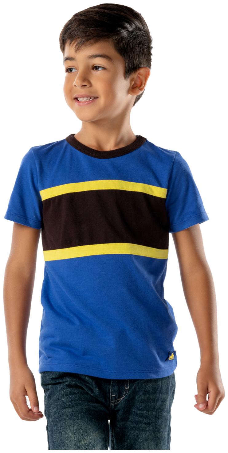 

Cherry Crumble By Nitt Hyman Blended Solid T shirt for Baby Boy - Blue