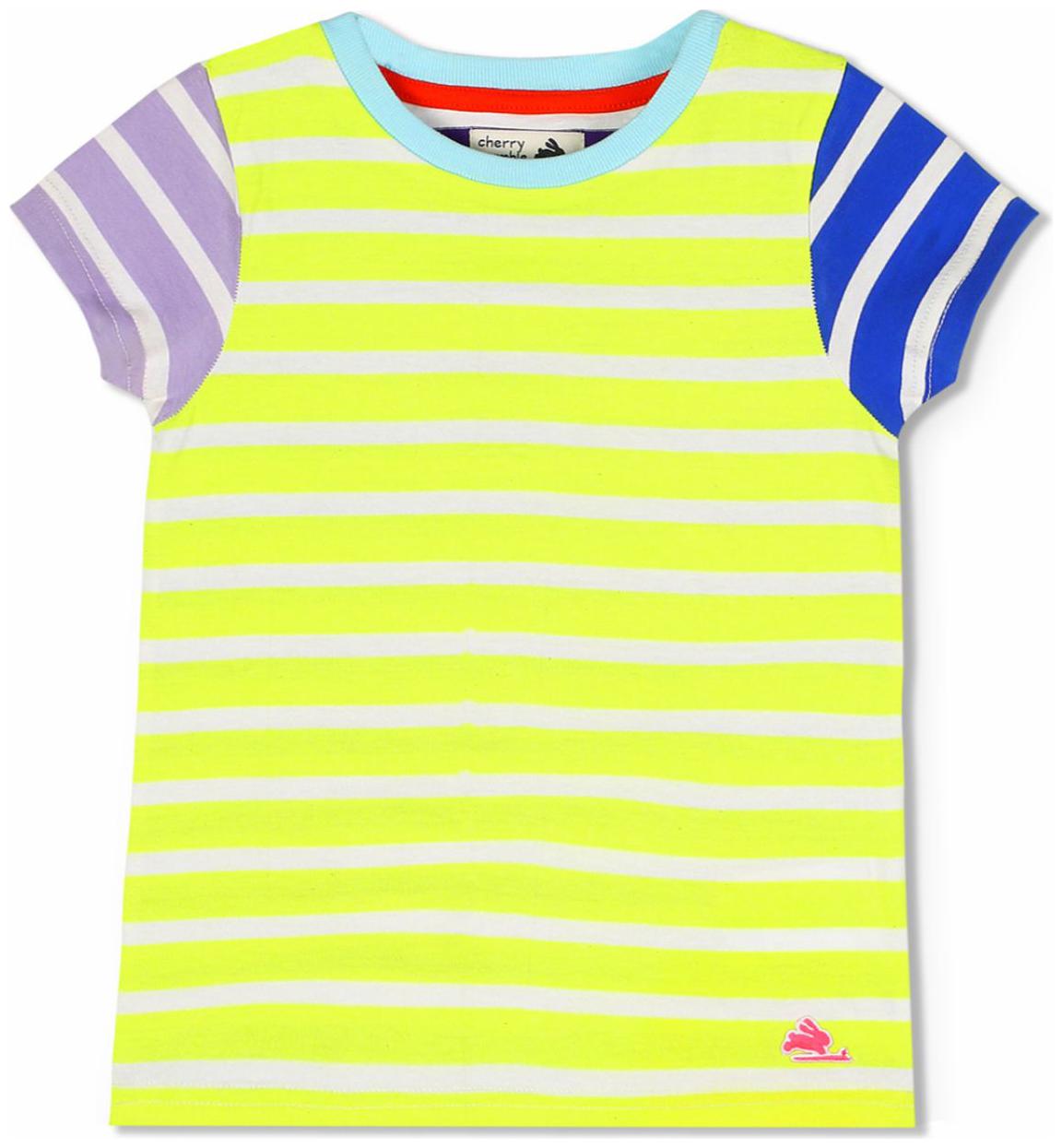 

Cherry Crumble By Nitt Hyman Cotton blend Striped T shirt for Baby Boy - Multi