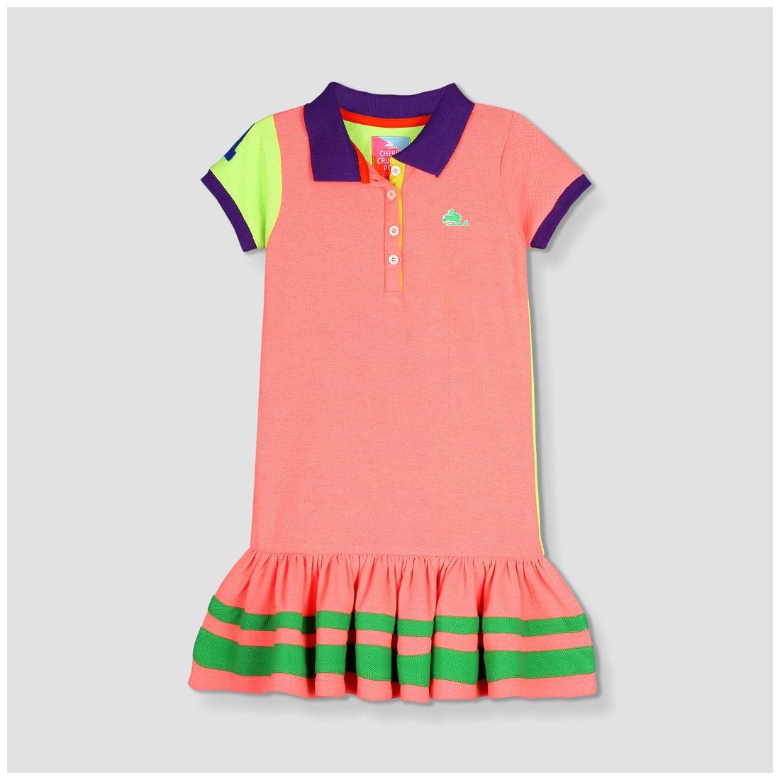 

Cherry Crumble Sporty Pique Polo Dress
