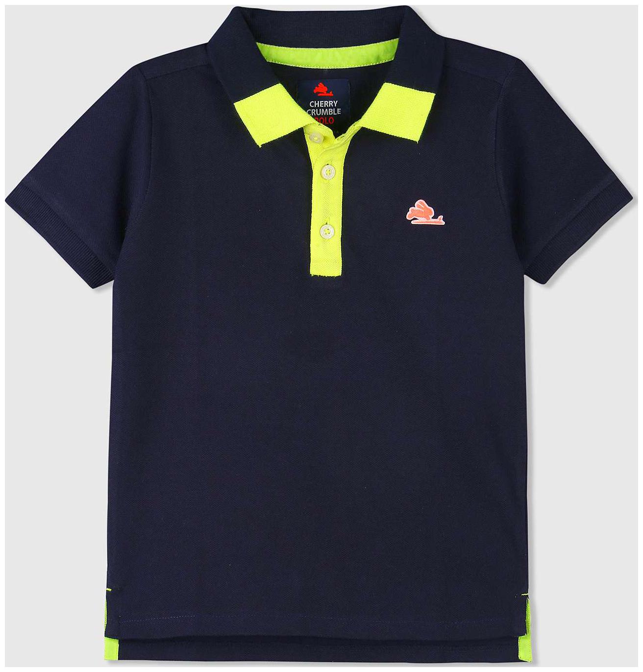 

Cherry Crumble By Nitt Hyman Boy Cotton Solid T-shirt - Blue