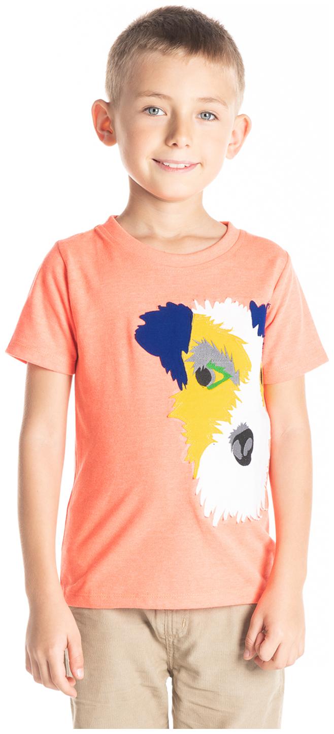 

Cherry Crumble By Nitt Hyman Boy Cotton Solid T-shirt - Orange