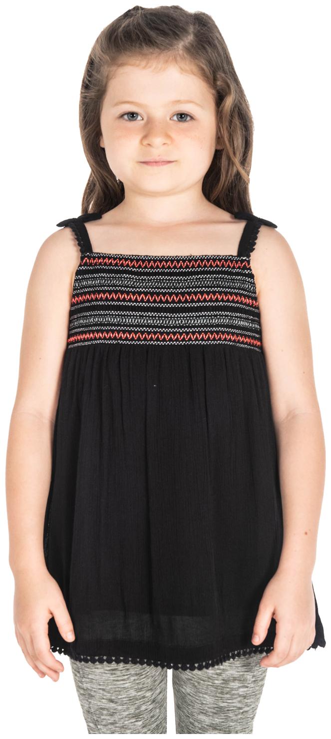 

Cherry Crumble By Nitt Hyman Girl Cotton Solid Top - Black