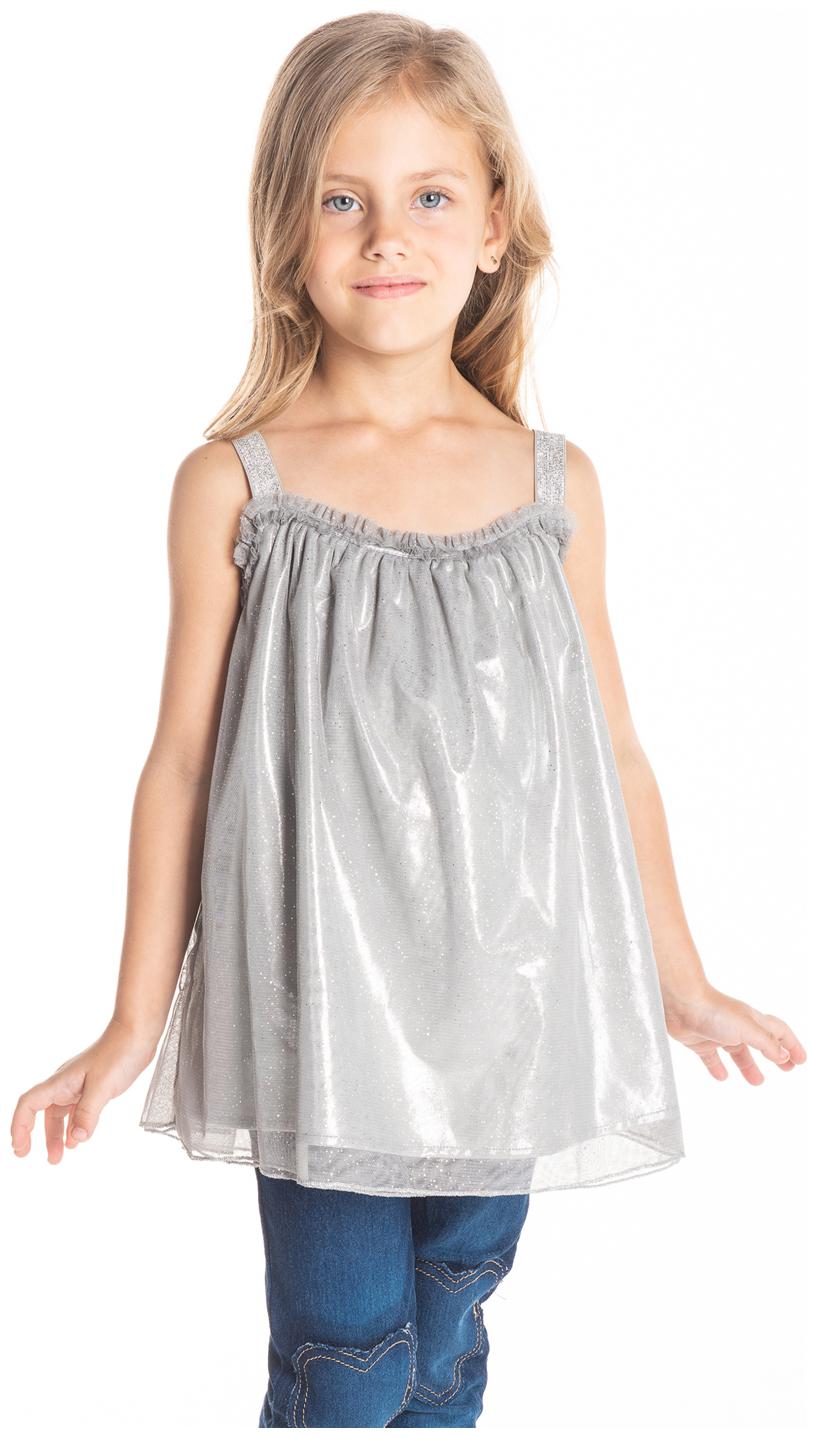 

Cherry Crumble By Nitt Hyman Girl Poly cotton Solid Top - Grey