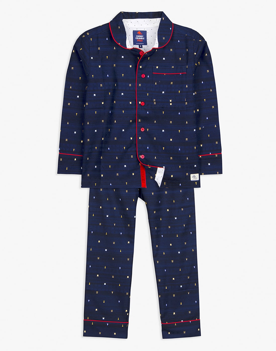 

Cherry Crumble By Nitt Hyman Lake Nightsuit Blue