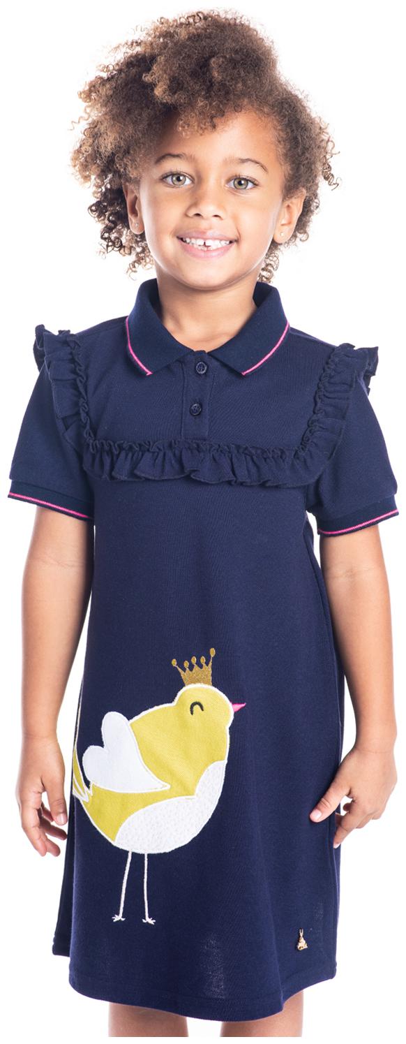 

Cherry Crumble By Nitt Hyman Baby girl Cotton blend Printed Princess frock - Blue