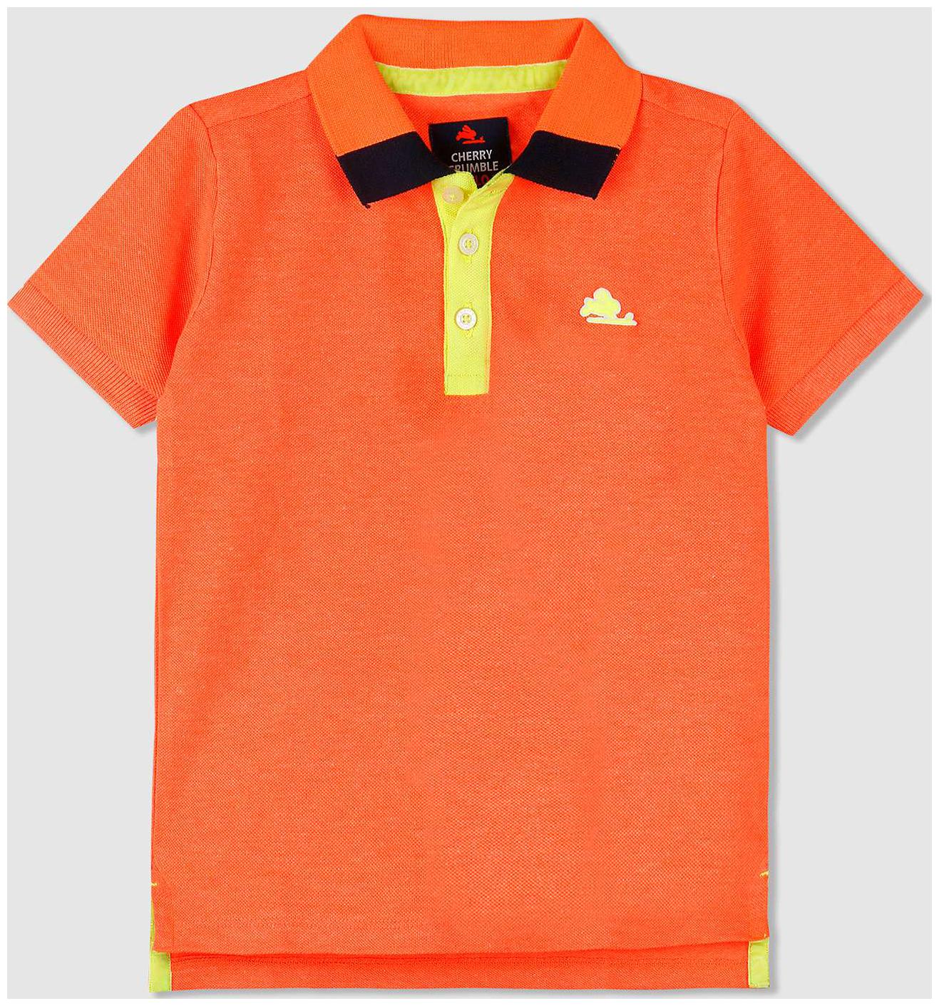 

Cherry Crumble By Nitt Hyman Boy Cotton Solid T-shirt - Orange