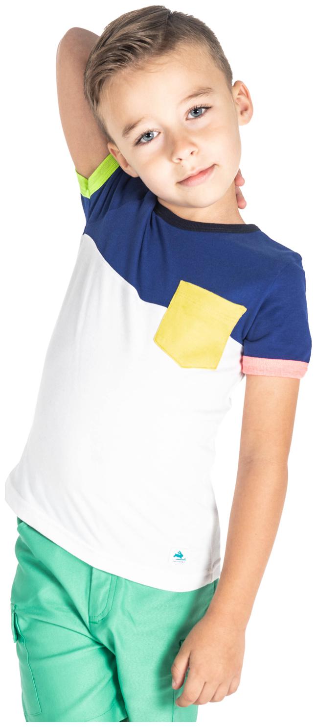 

Cherry Crumble By Nitt Hyman Boy Cotton Colorblocked T-shirt - Multi