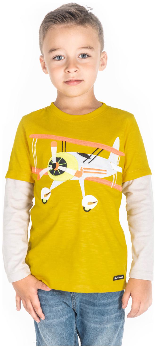 

Cherry Crumble By Nitt Hyman Boy Cotton Printed T-shirt - Yellow