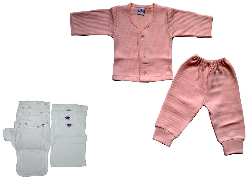 

childhood baby dress and white nappy vest