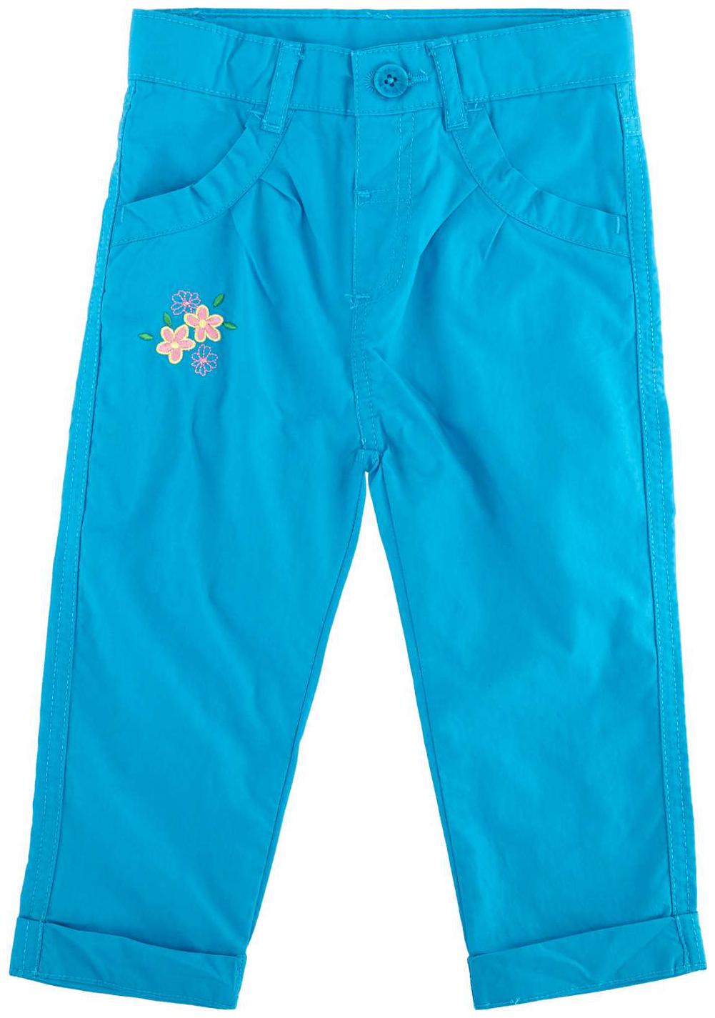 

Chirpie Pie by Pantaloons Baby girl Cotton Solid Capri - Blue