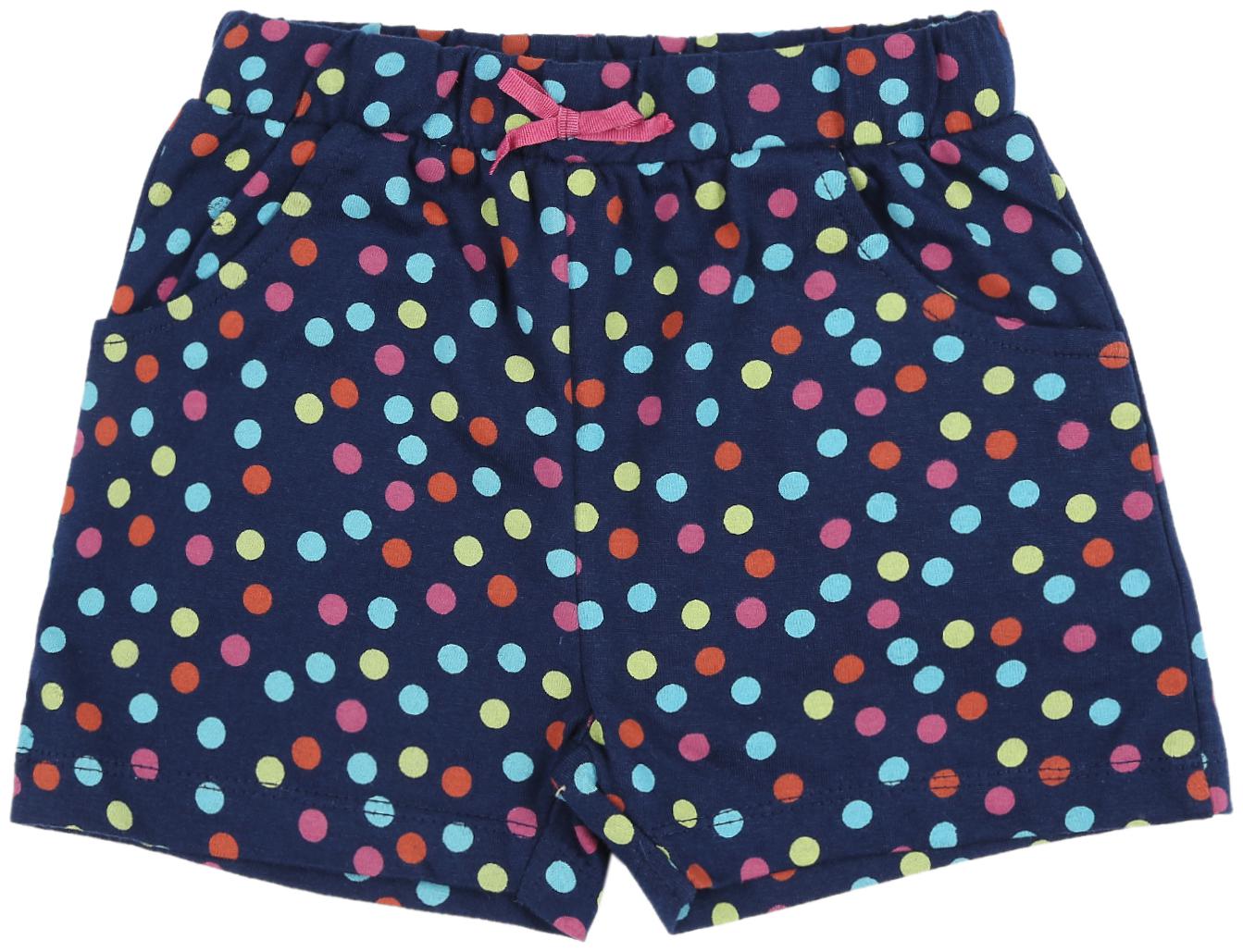 

Chirpie Pie by Pantaloons Blue Polka Dots Shorts For Baby Girl