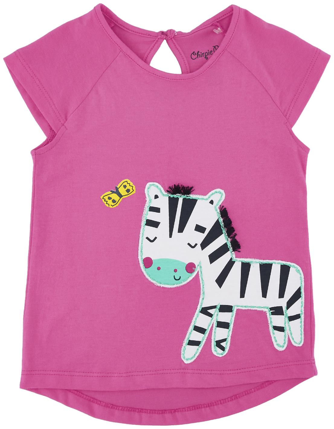

Chirpie Pie by Pantaloons Cotton Printed Top for Baby Girl - Pink