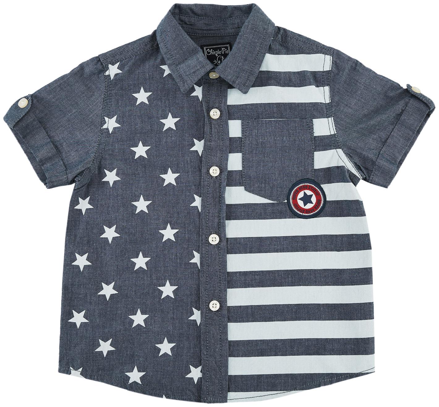 

Chirpie Pie by Pantaloons Cotton Printed Shirt for Baby Boy - Blue