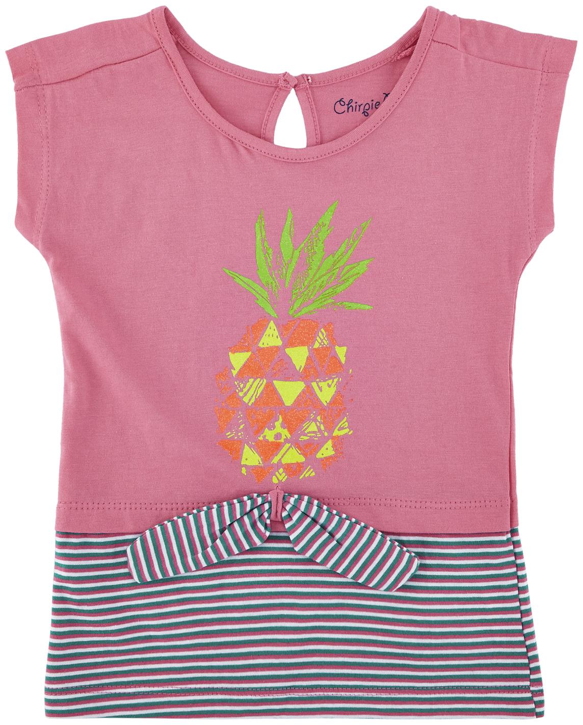 

Chirpie Pie by Pantaloons Cotton Printed T shirt for Baby Girl - White