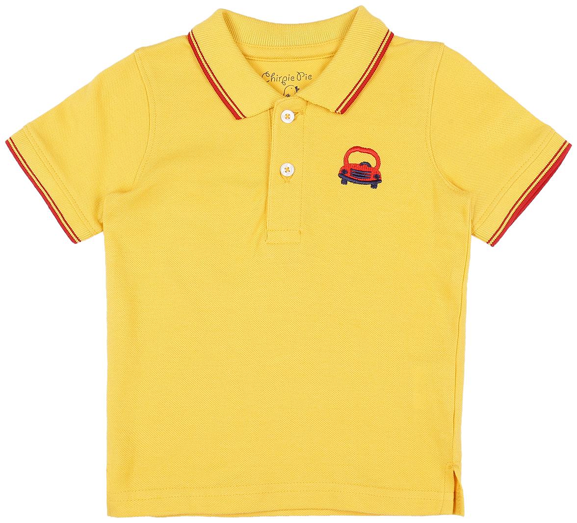 

Chirpie Pie by Pantaloons Cotton Solid T shirt for Baby Boy - Yellow