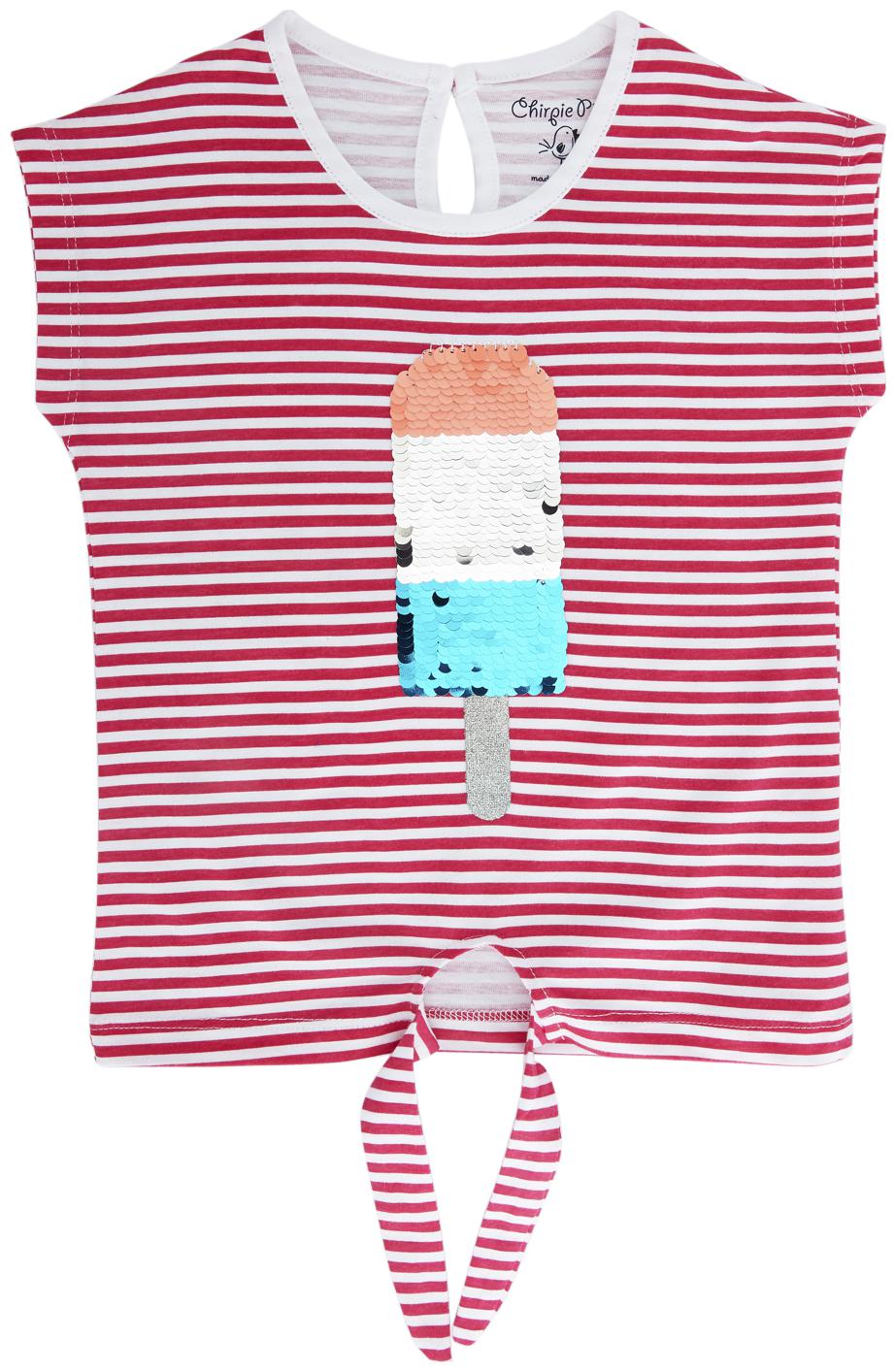 

Chirpie Pie by Pantaloons Cotton Printed T shirt for Baby Girl - Pink