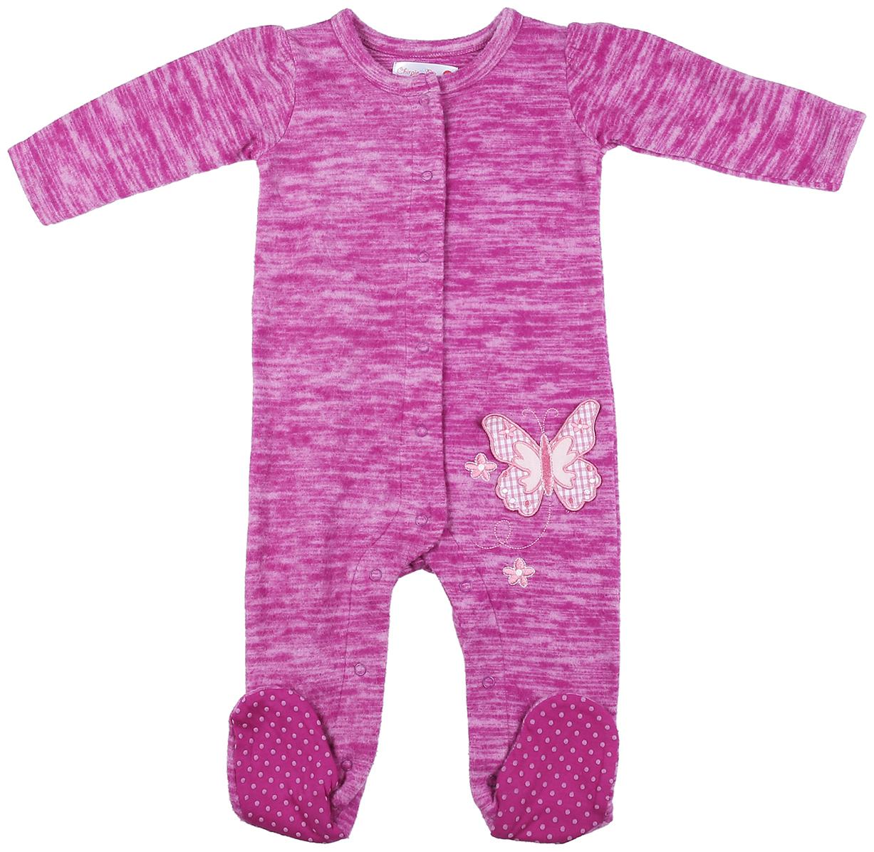 

Chirpie Pie by Pantaloons Baby girl Polyester Solid Romper - Purple