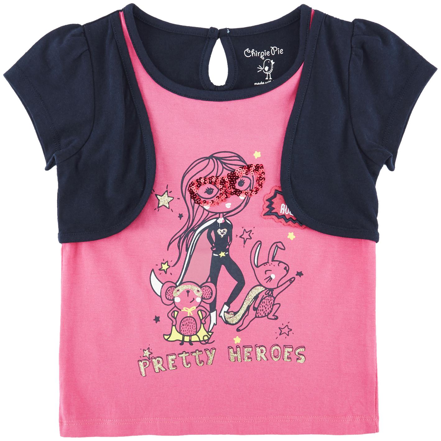 

Chirpie Pie by Pantaloons Cotton Printed Top for Baby Girl - Pink