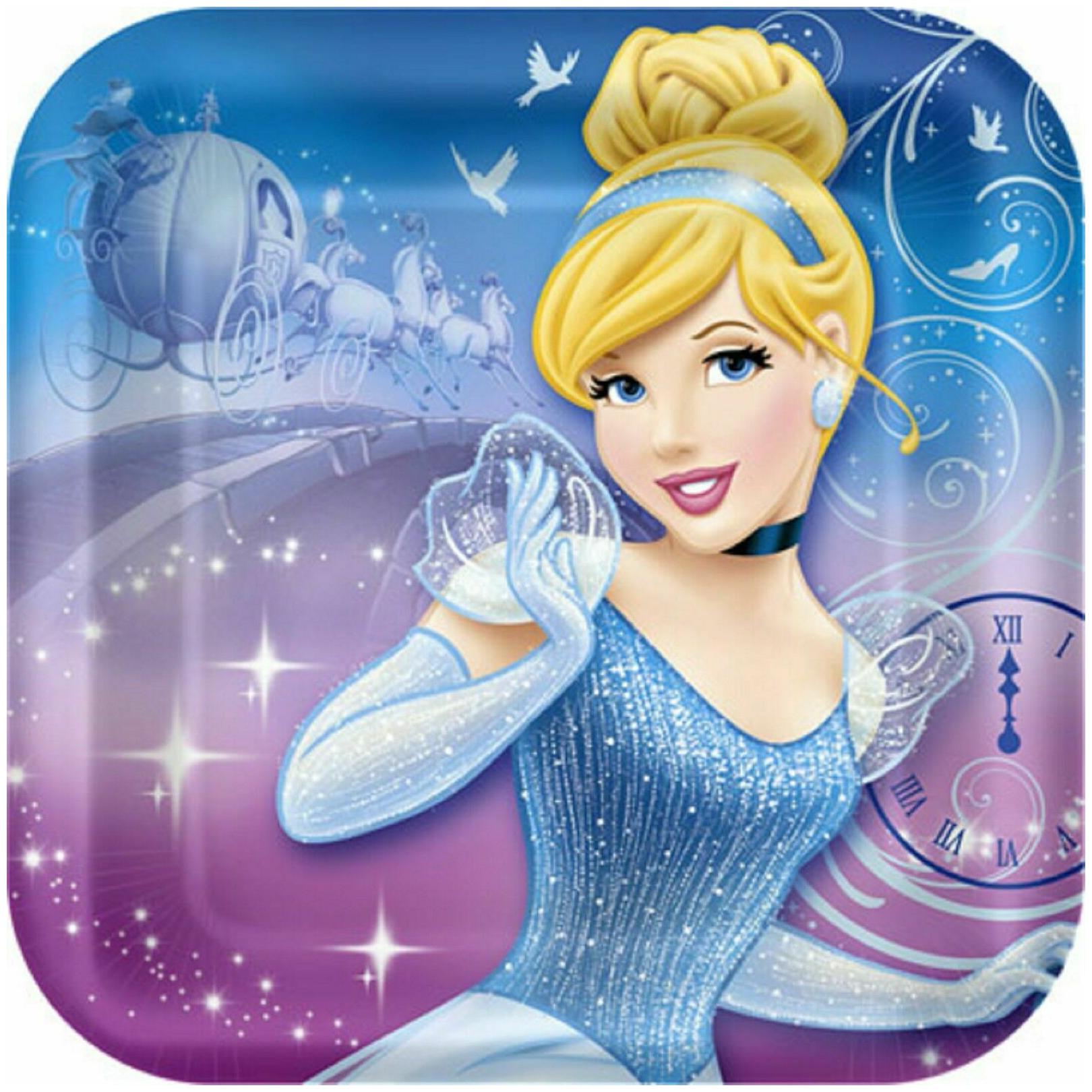 

Cinderella Sparkle Party Supplies 7 Dessert Plates 8ct