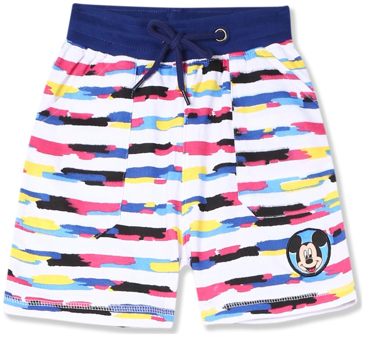 

Colt Baby boy Cotton Printed Shorts - White