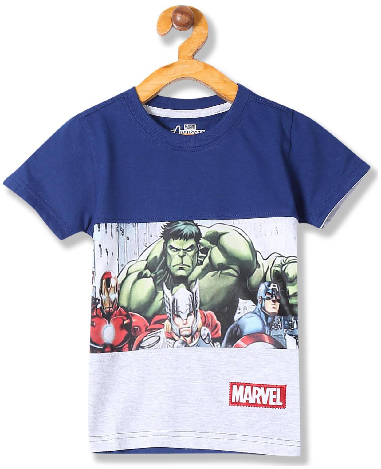 

Colt Boy Cotton Colorblocked T-shirt - Blue