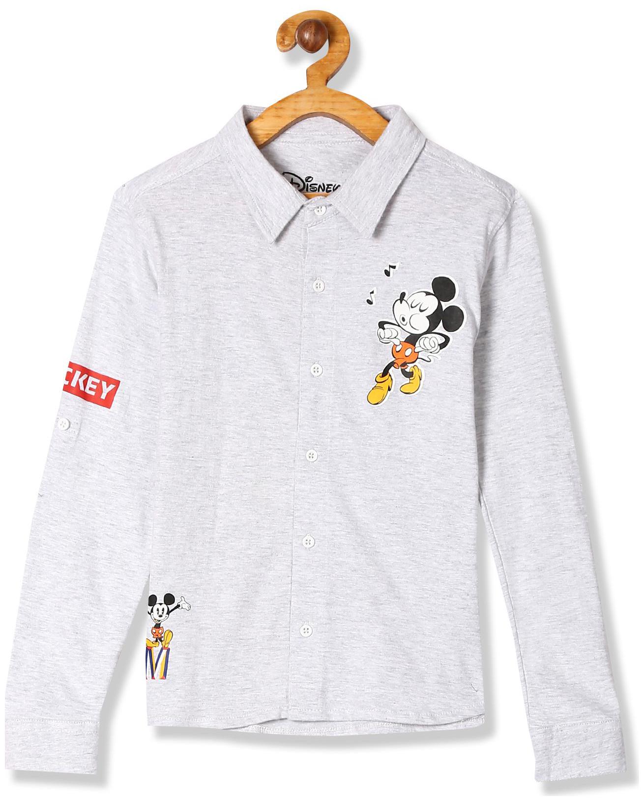 

Colt Boy Cotton Solid Shirt Grey