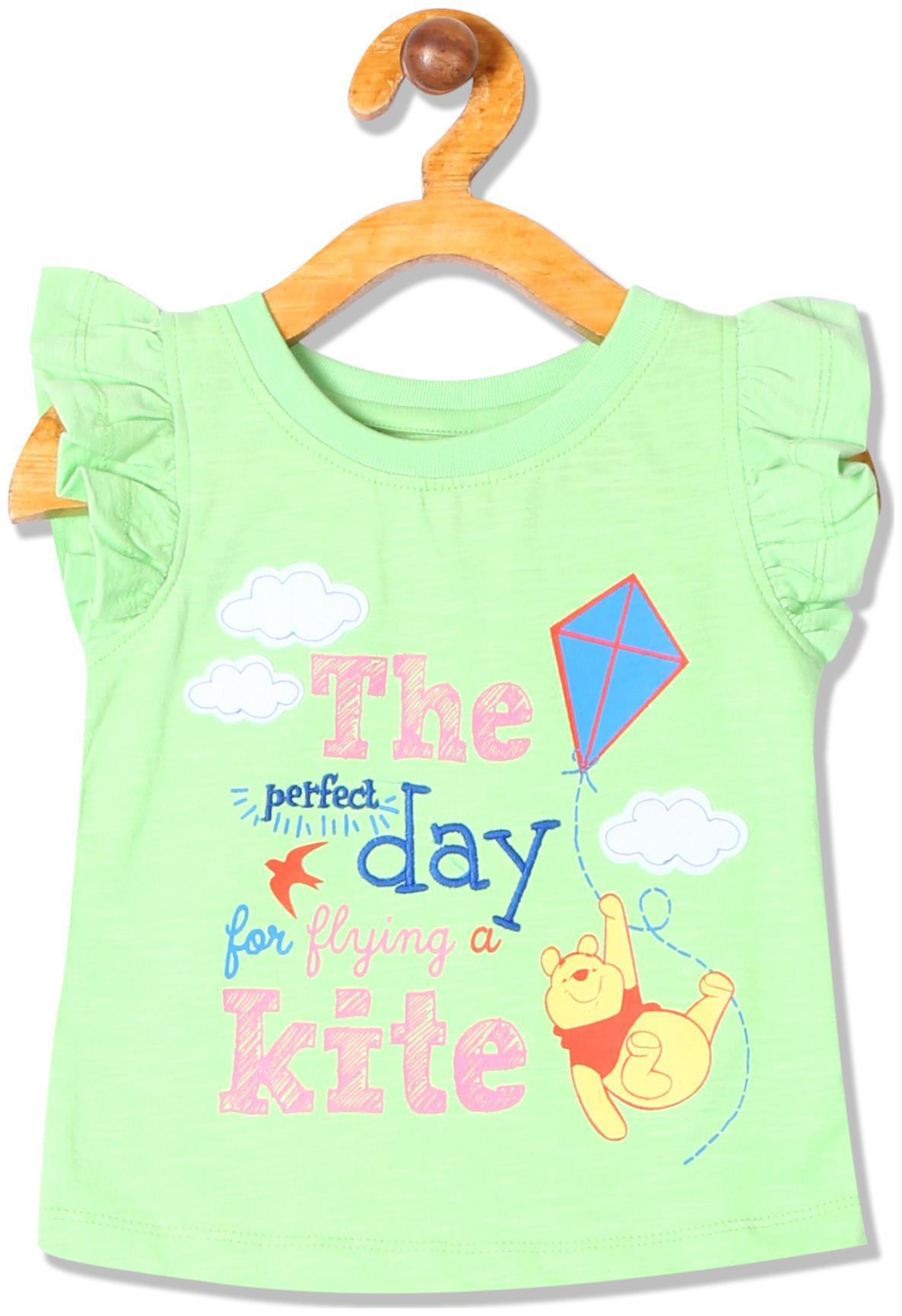 

Colt Cotton Printed Top for Baby Girl - Green