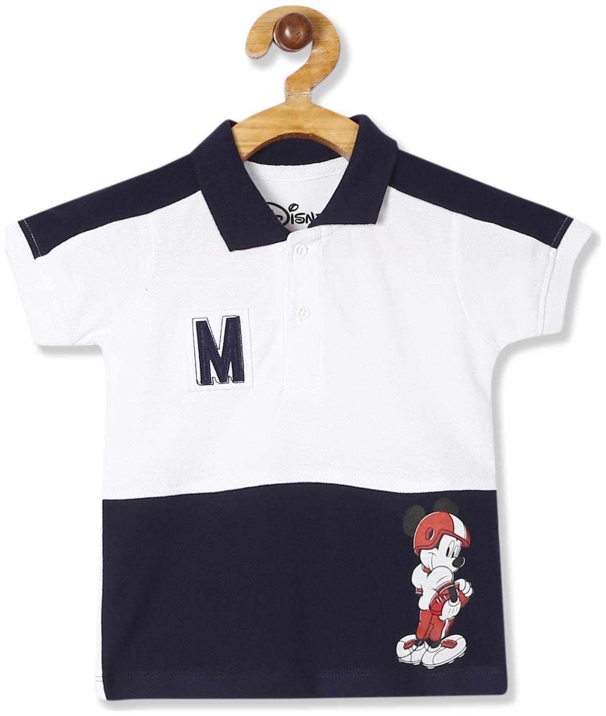 

Colt Cotton Colorblocked T shirt for Baby Boy - White