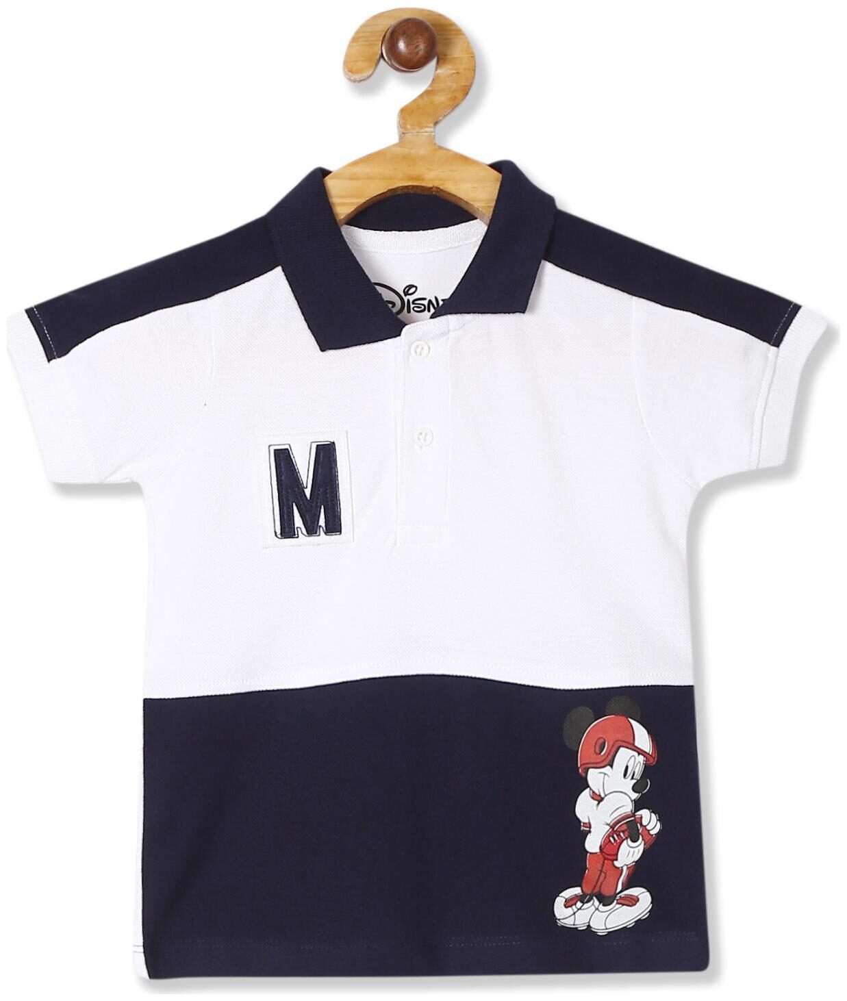 

Colt Cotton Colorblocked T shirt for Baby Boy - White