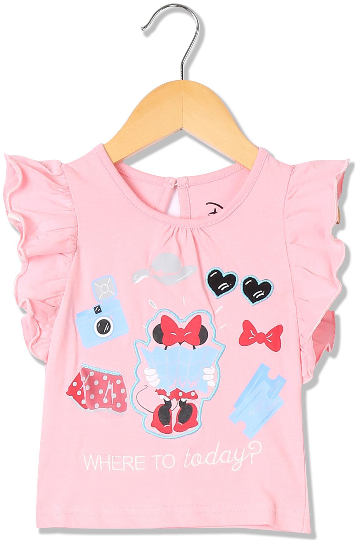 

Colt Cotton Printed Top for Baby Girl - Pink